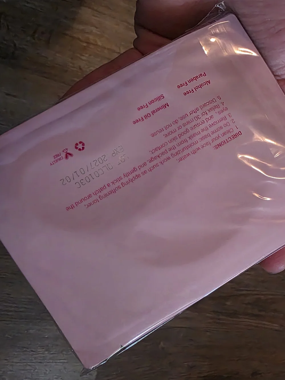 Cooling Hydrogel Under-Eye Patches — Pink Soothing Care 4pack